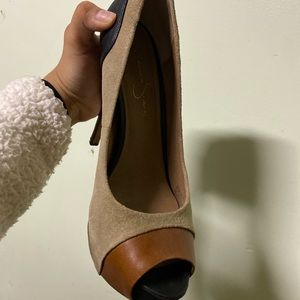 Jessica Simpson brown heels